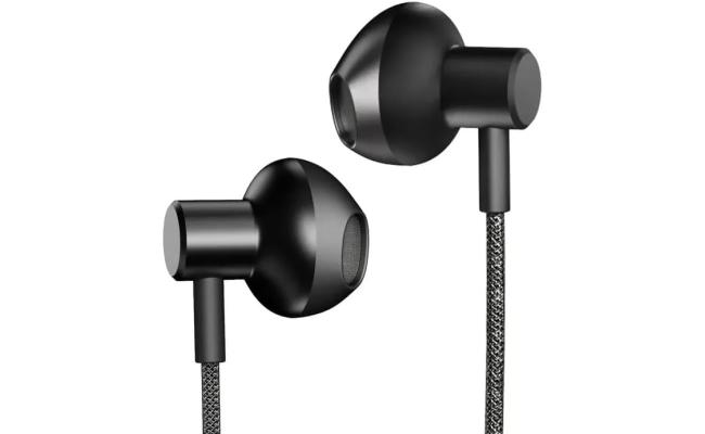 Hifuture MI5 Semi-In-ear USB-C Wired Earphones with Mic, Hi-Res Sound, Black